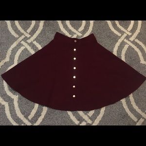 Burgundy skirt (size medium)